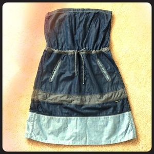 Brand New Diesel Strapless Dress sz XL Soft Denim